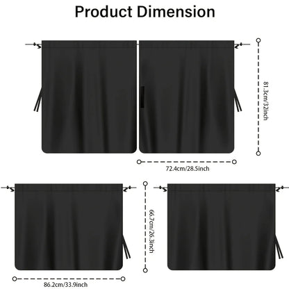 Total Blackout Car Privacy curtains